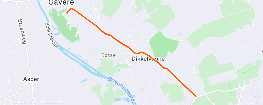 Карта физической активности (20min Post race cool down)