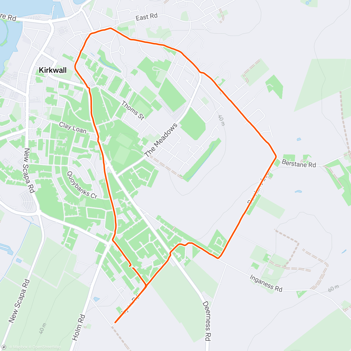 Карта физической активности (Short snowy plod before work.)