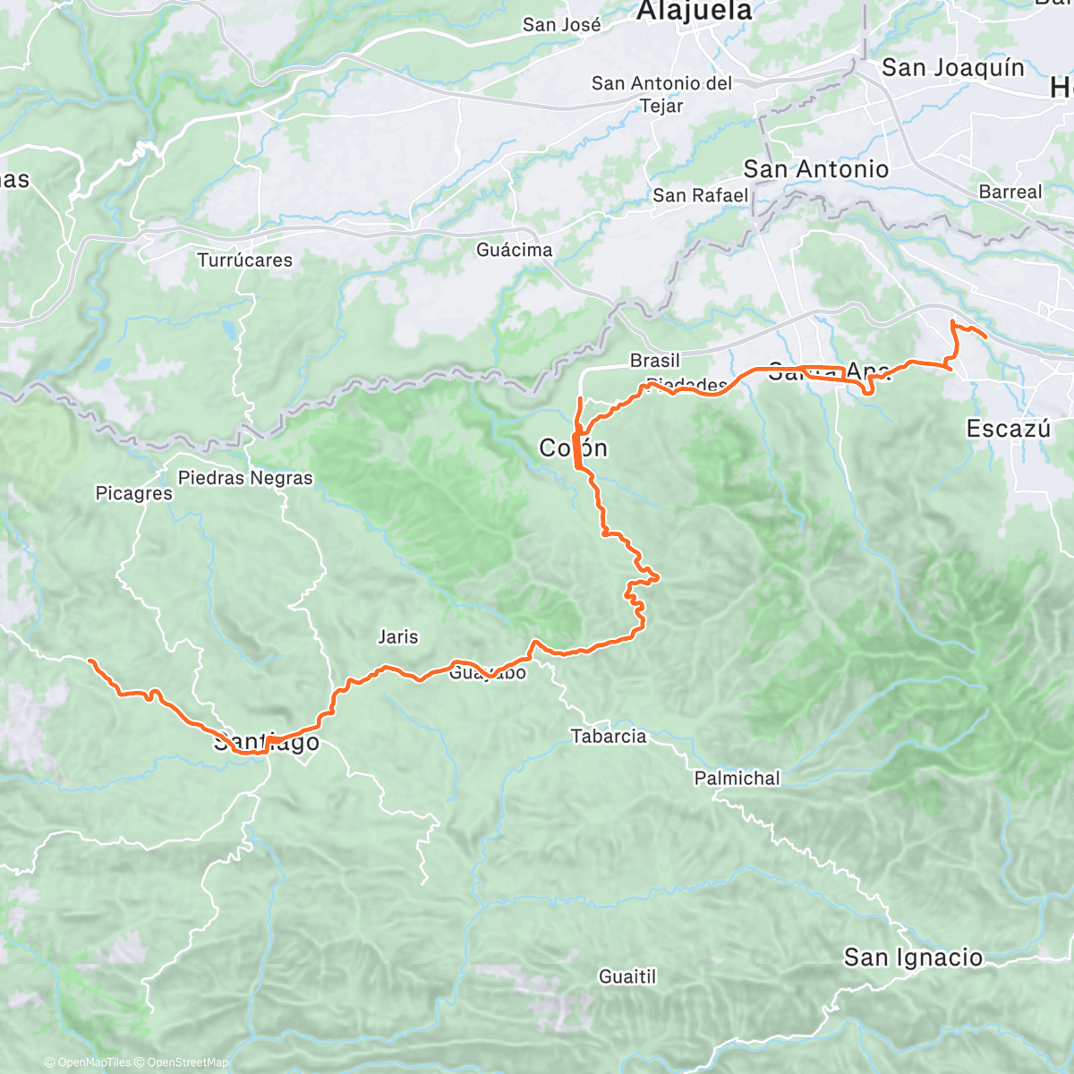 Map of the activity, Morning Ride