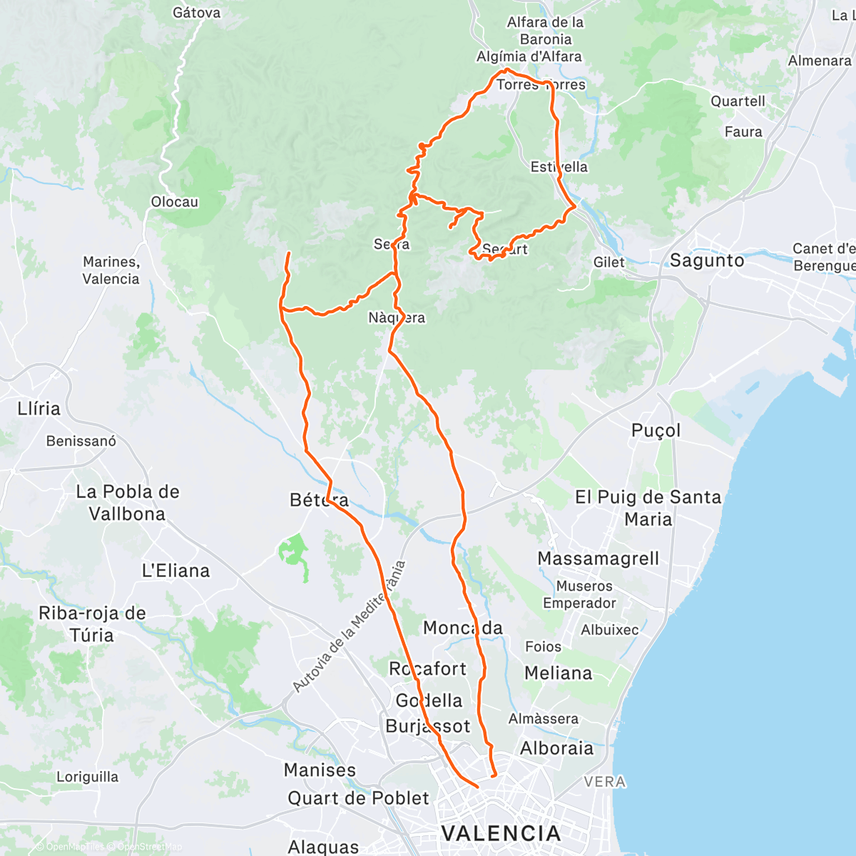 Map of the activity, Valencia #3