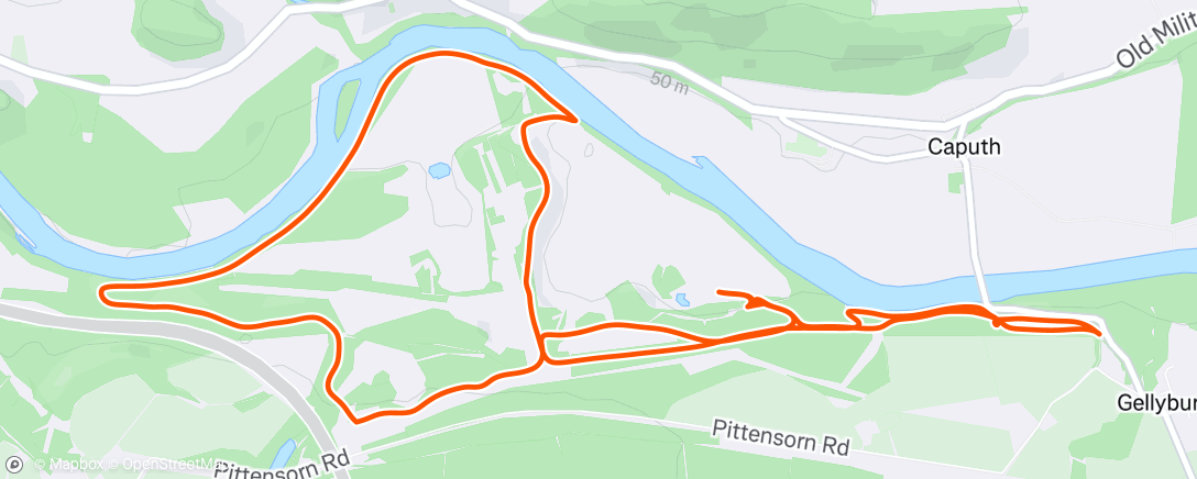 Map of the activity, Murthly Investigations 2 (without spaniel)