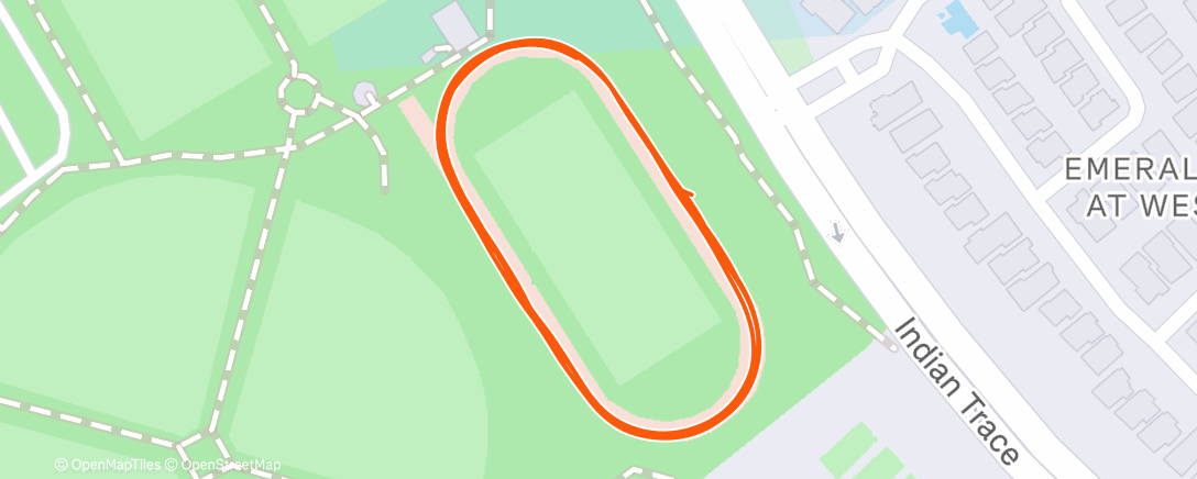 Map of the activity, Morning Run