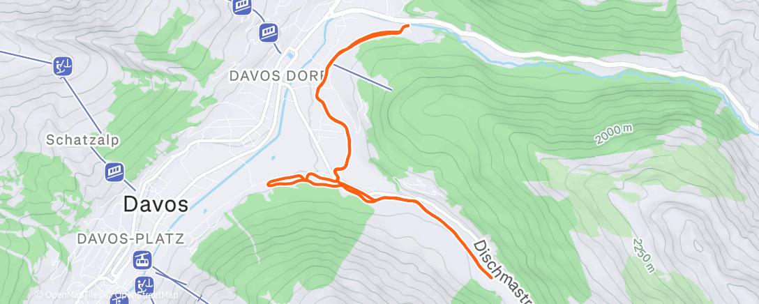 Map of the activity, Ski Nordisch am Nachmittag