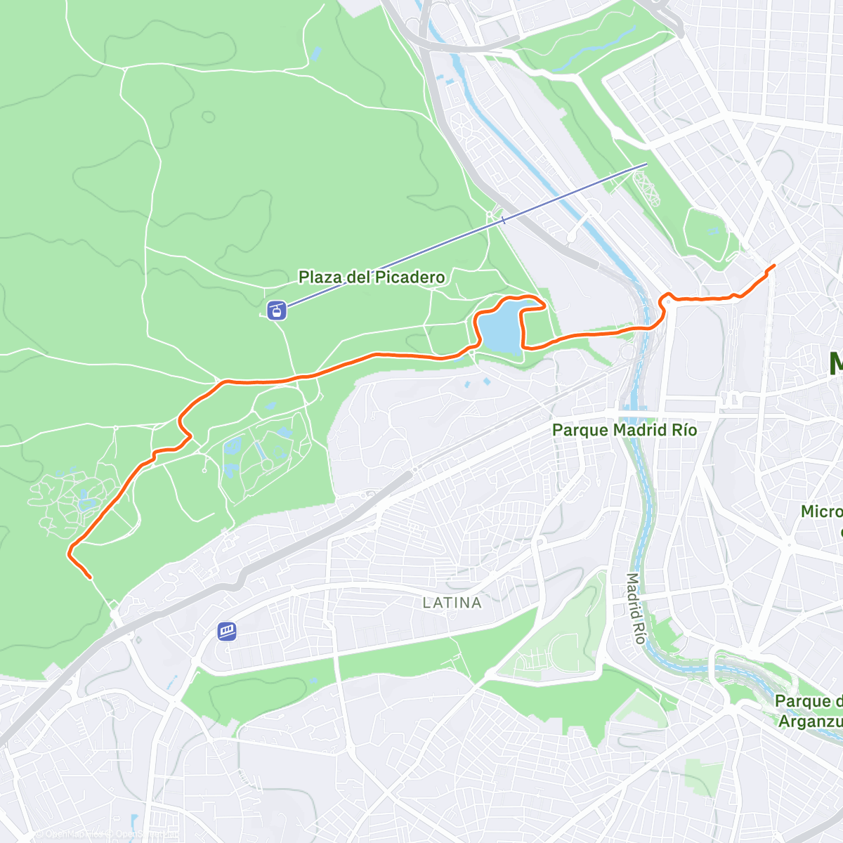 Map of the activity, Caso de Campo