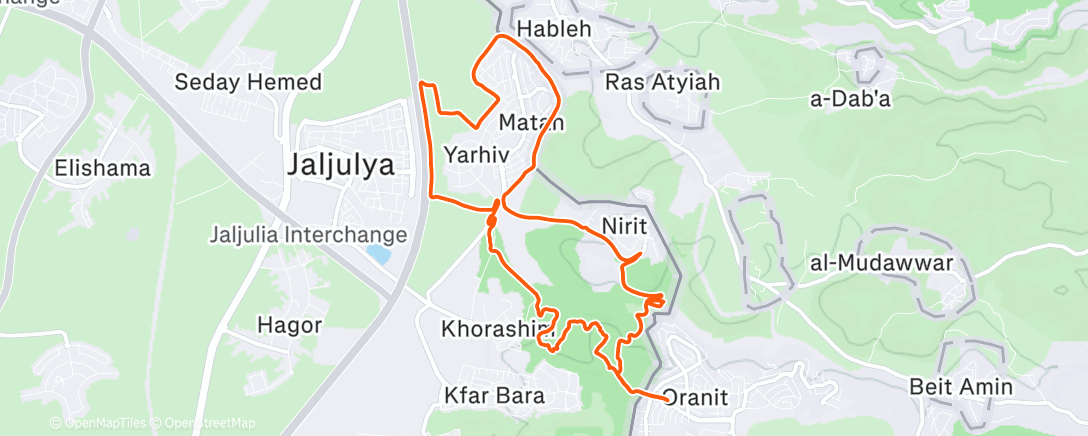 Map of the activity, חורשים