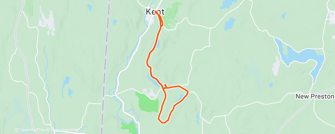 Map of the activity, Lunch Run