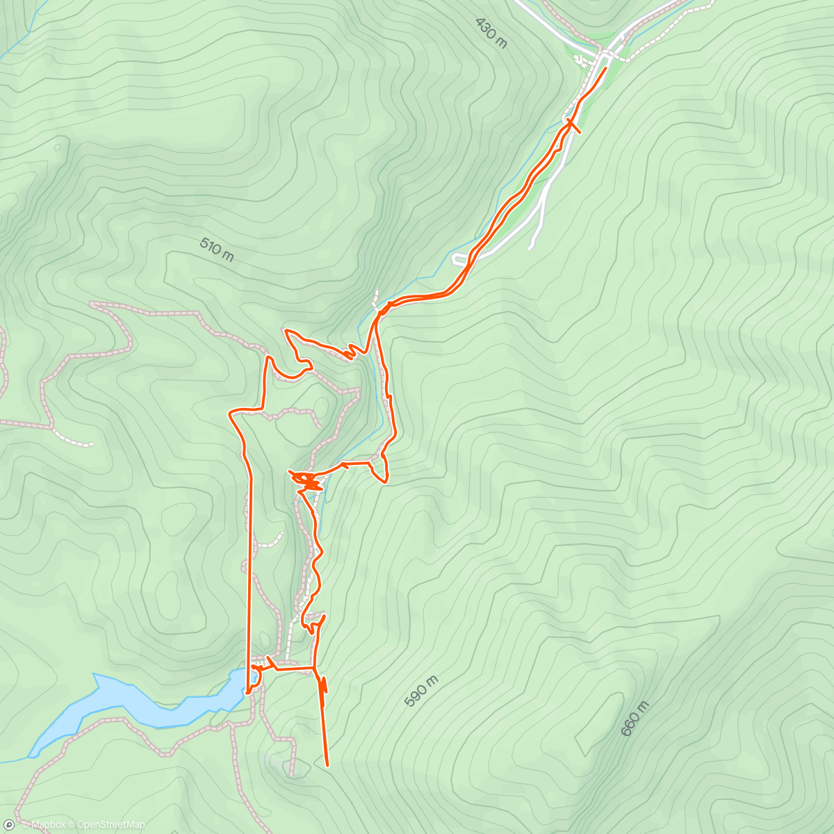 Map of the activity, Afternoon Hike with family!