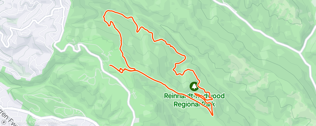 Map of the activity, Vert'mas in the park