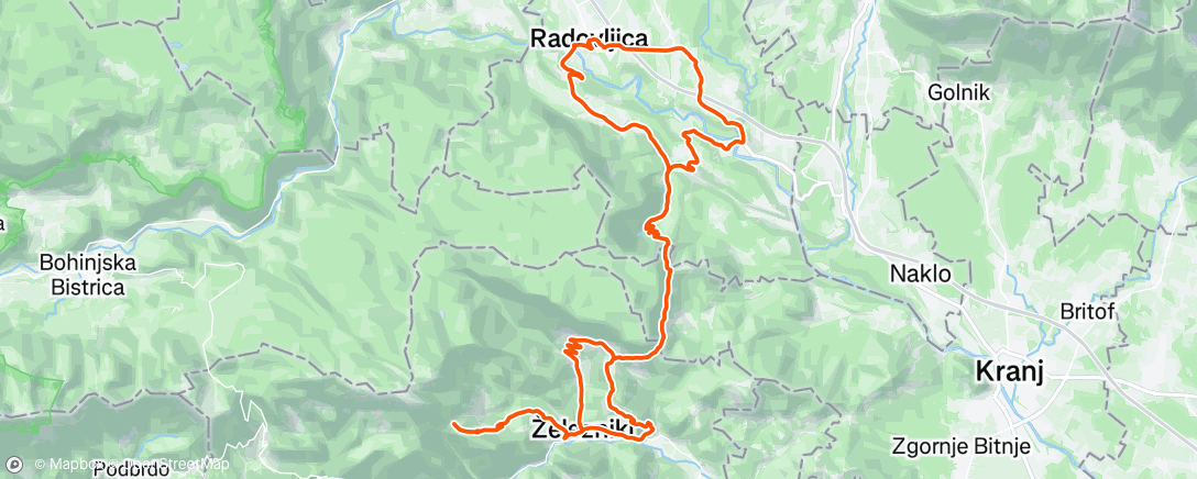 Map of the activity, Morning Ride