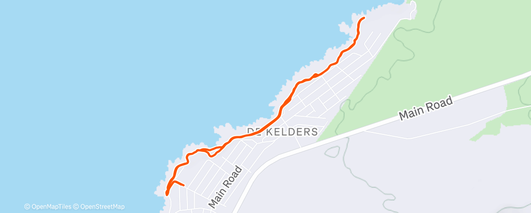 Map of the activity, Morning Trail Run