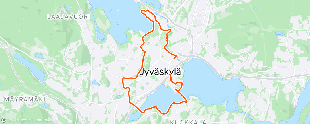 Map of the activity, 12km Easy Run with Runna ✅