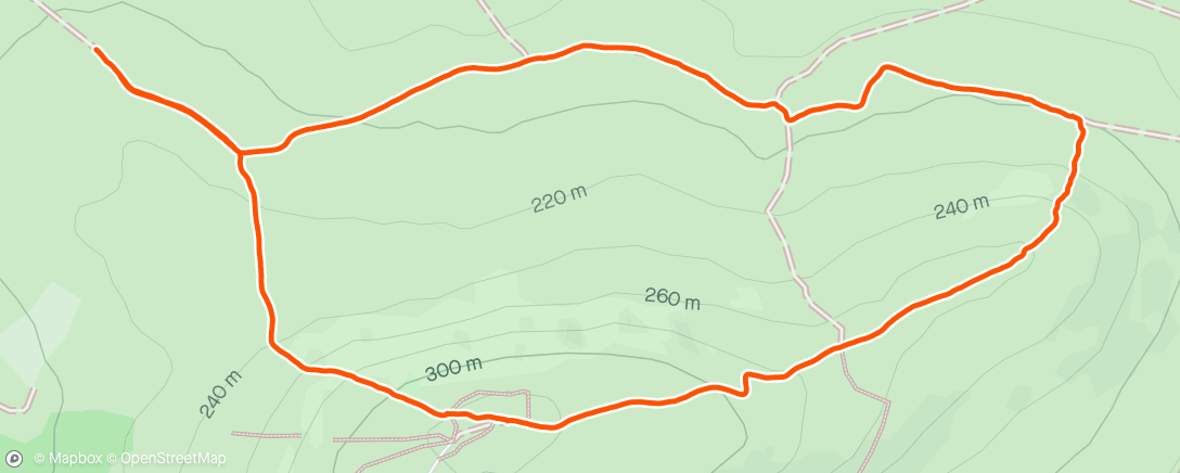 Map of the activity, Marche au menez hom