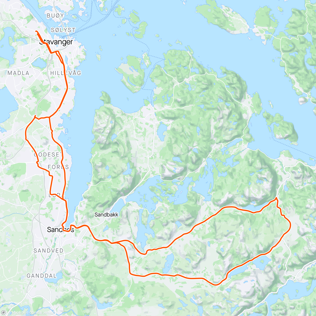 「Kollegatur - Søredalen-Noredalen」活動的地圖