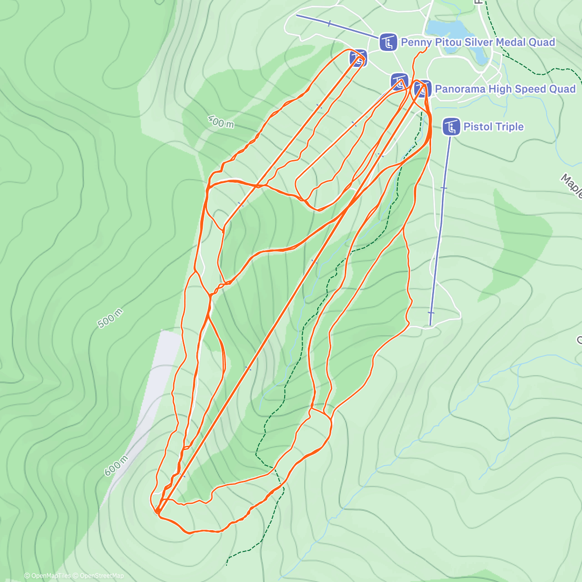 Map of the activity, So cold