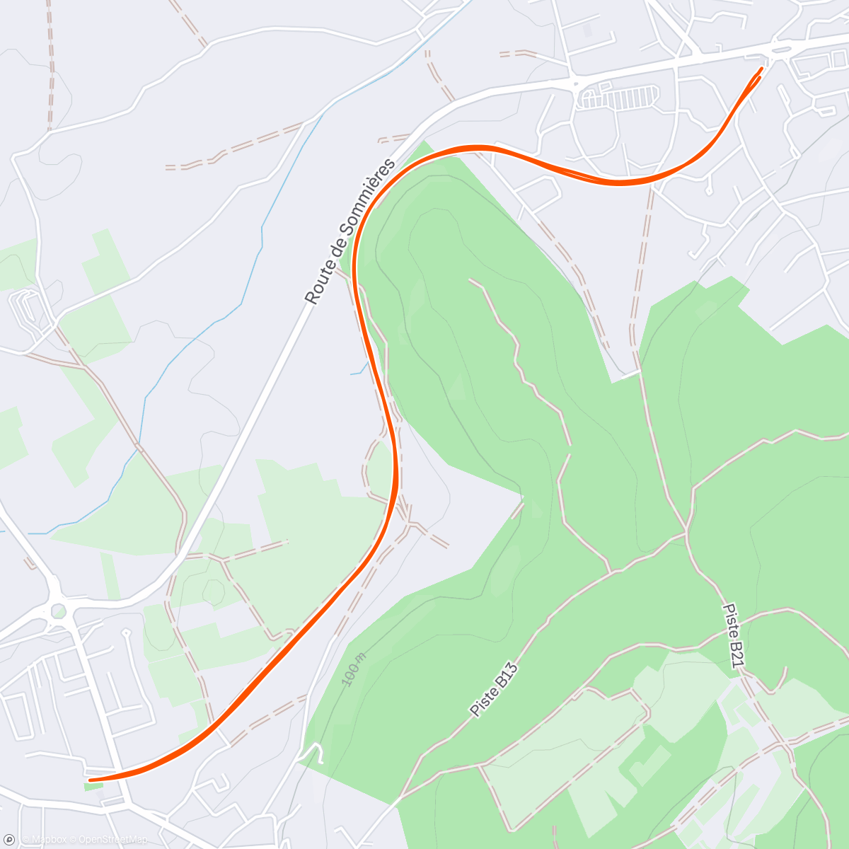 Map of the activity, Footing testing chaussures Saucony avec Rrunning Caveirac