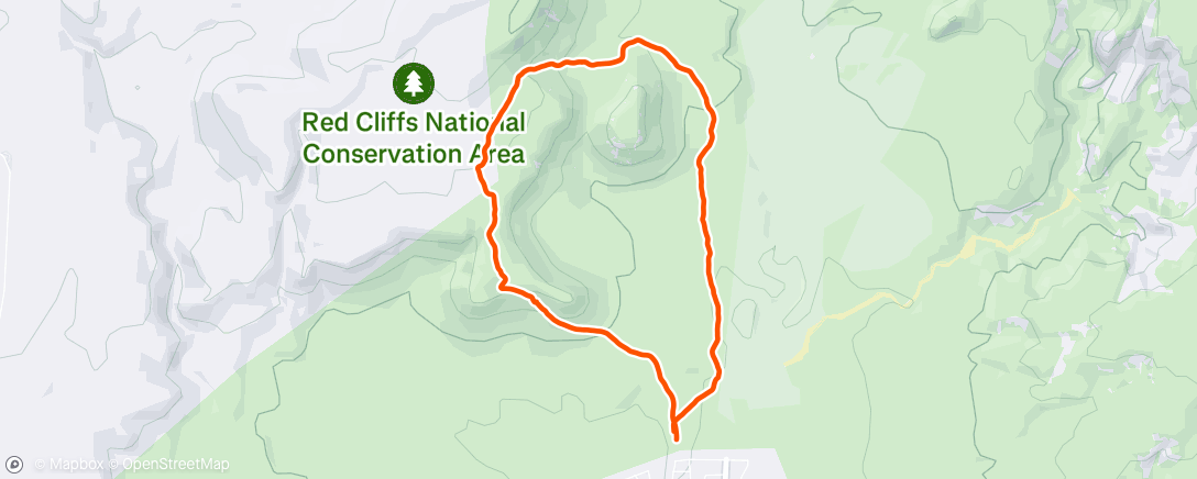 Map of the activity, Morning Hike