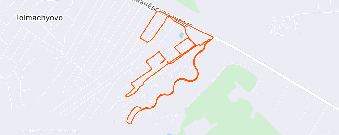 Map of the activity, Morning Run