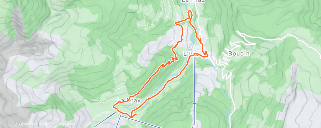 Peta aktivitas, Arêches ( AH)