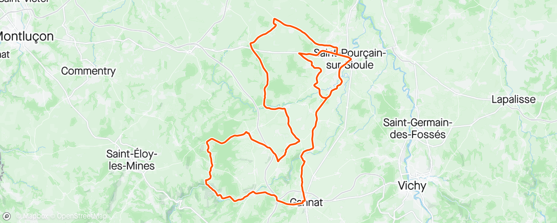 Map of the activity, Dauphine stage 1
