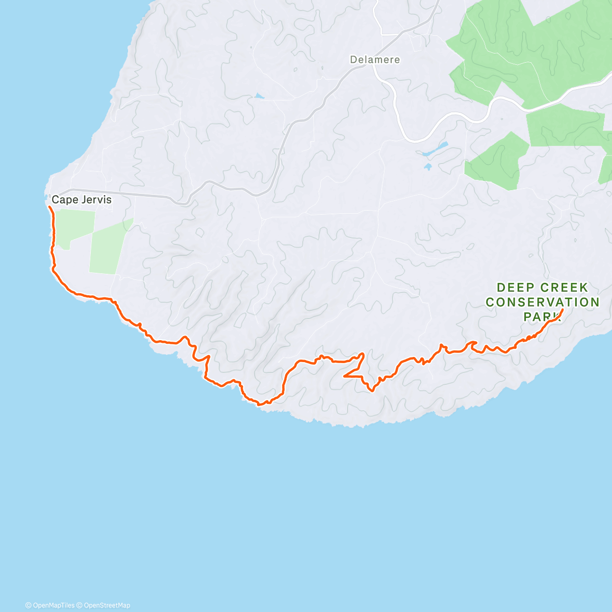 Map of the activity, Heysen Reflections with Simon Duke and Morgs