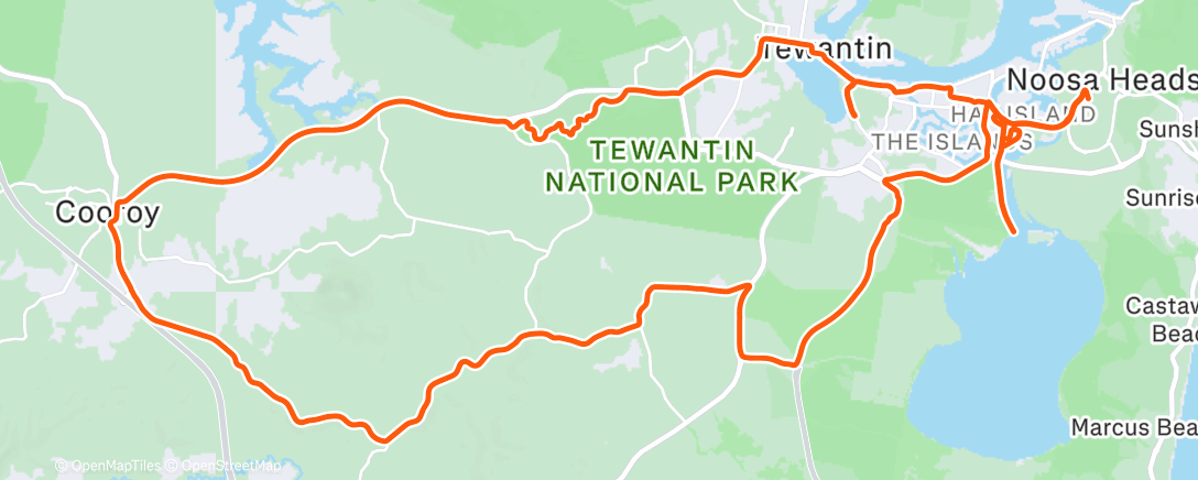 Map of the activity, 6:15ers Sunrise Loop - small party of 7 - 6 - 5