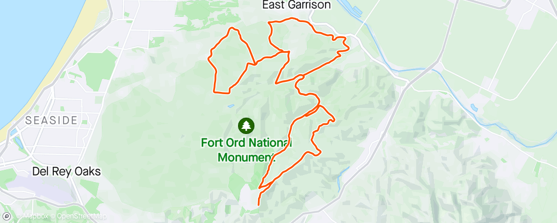 Map of the activity, Sea Otter Gravel