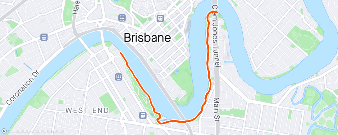 Map of the activity, Pyramid run with Southbank