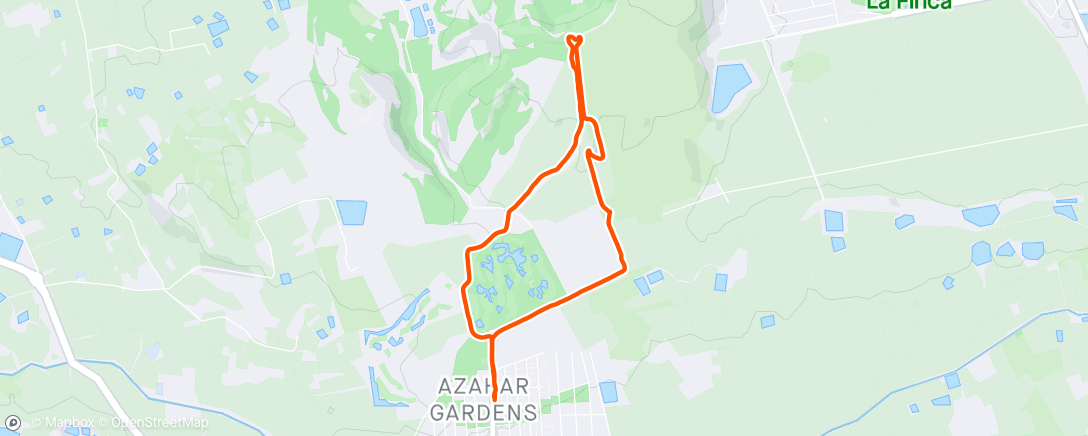 Map of the activity, Morning trot in the sun