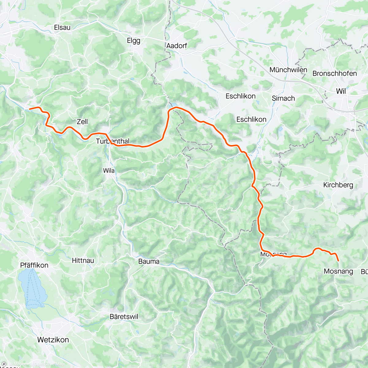 Mapa da atividade, ROUVY - Group Ride: TOUR DE SUISSE 2024 | STAGE 2 - KOLLBRUNN