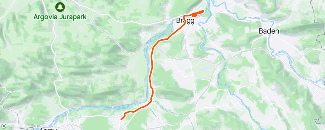 Mapa da atividade, Abendradfahrt