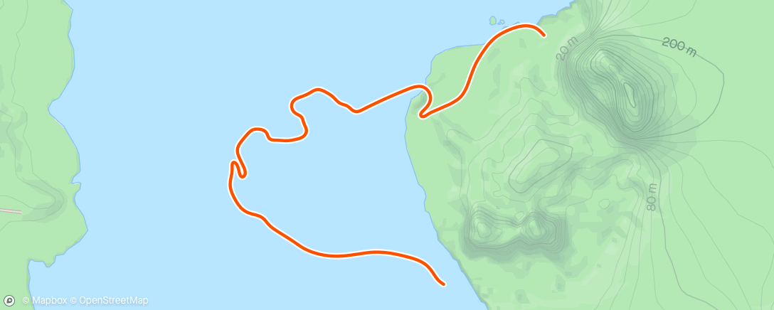 Map of the activity, Zwift -