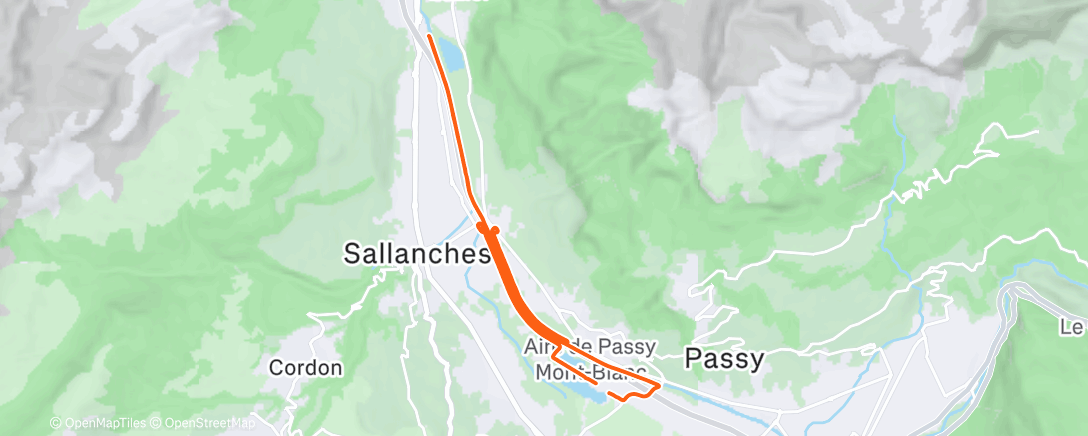 Map of the activity, Morning Run