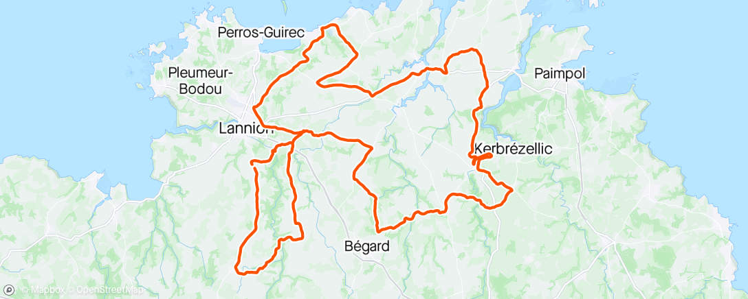 Map of the activity, La Rospezienne + rallonge avec Louis