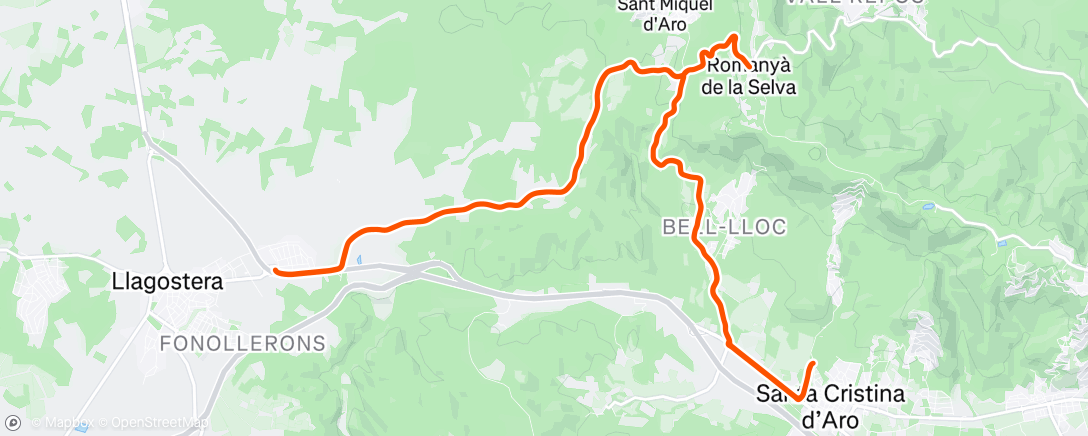 Map of the activity, Morning Ride