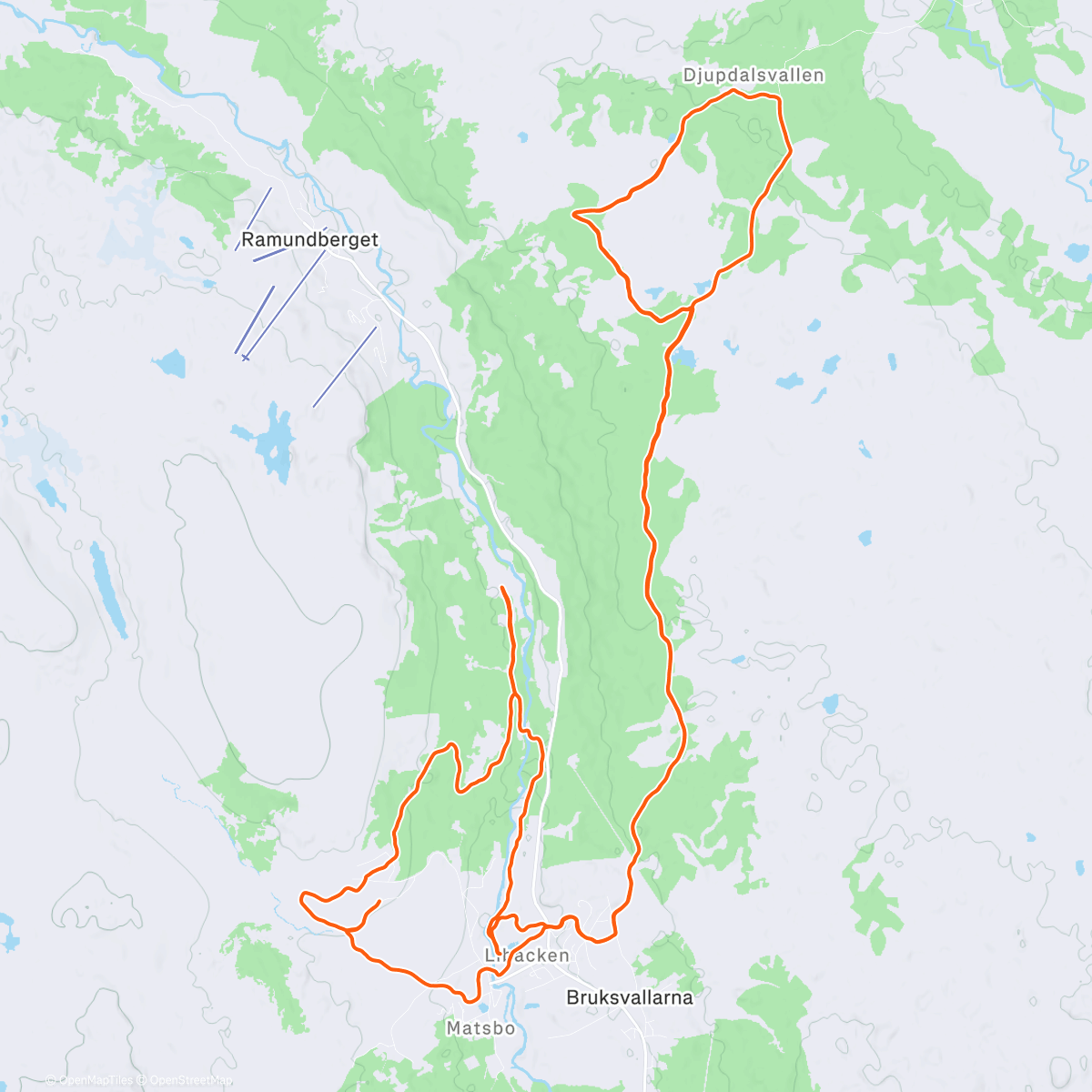 Карта физической активности (Nyårsturen)