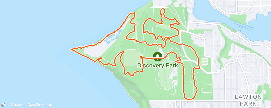 Map of the activity, Morning Trail Run