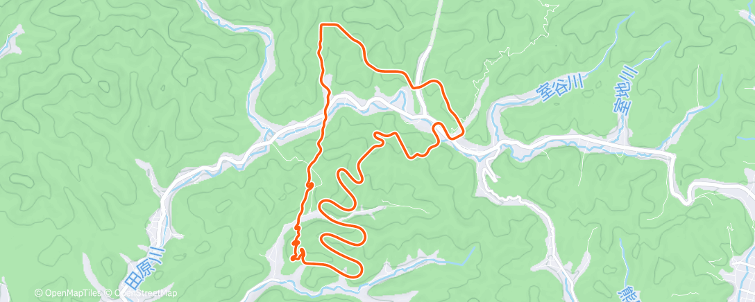 Map of the activity, MyWhoosh - Saka No Michi
