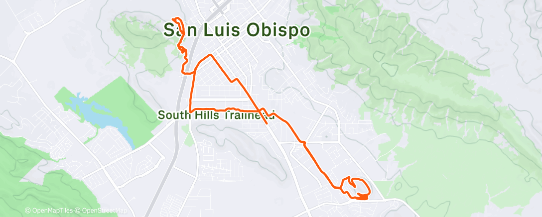 Map of the activity, Afternoon Mountain Bike Ride