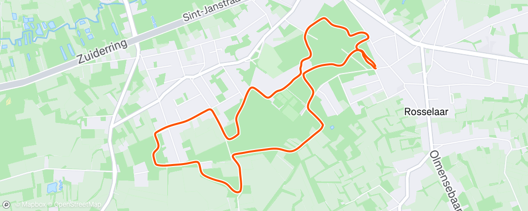 Map of the activity, Ochtendloop