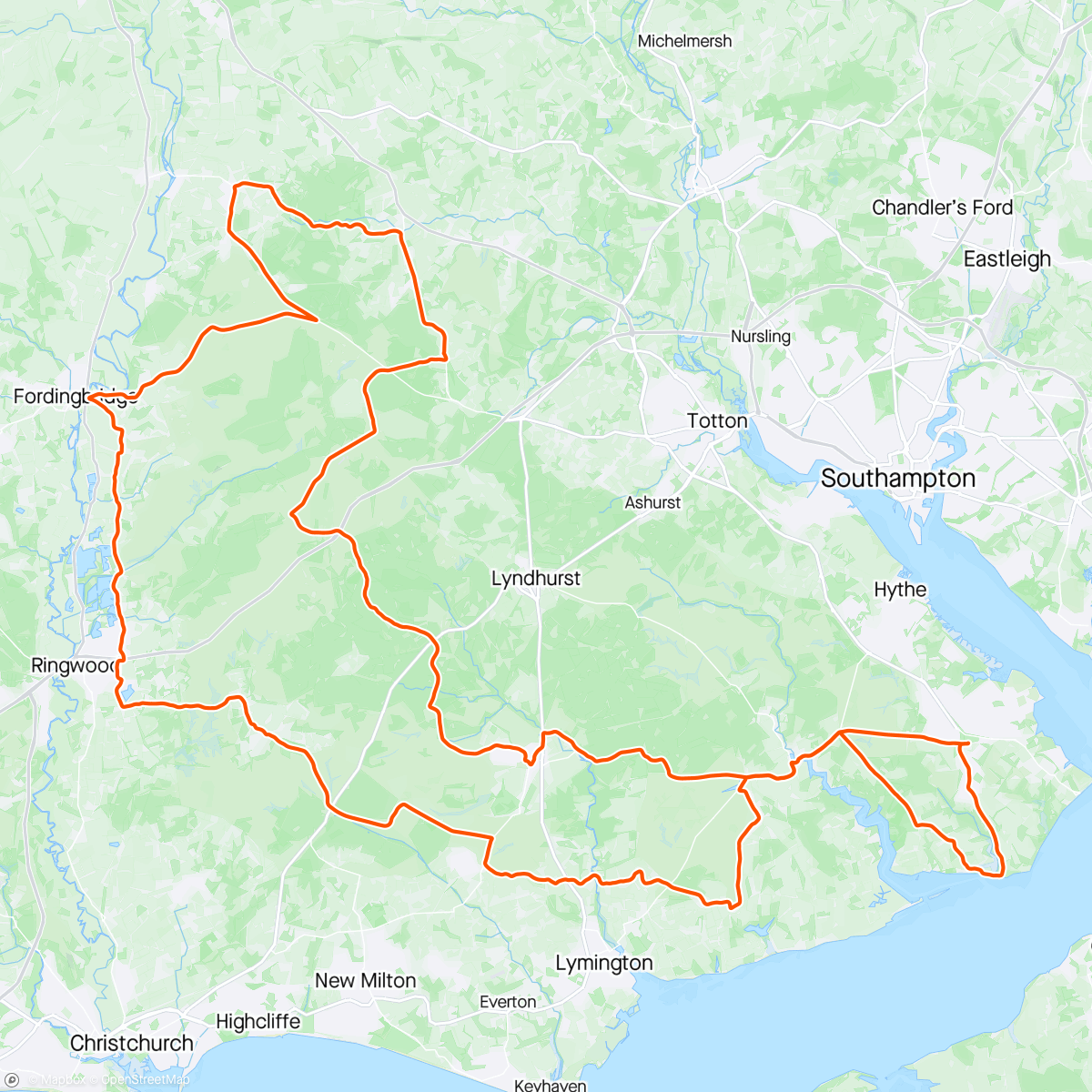 Map of the activity, New Forest Classic 2024