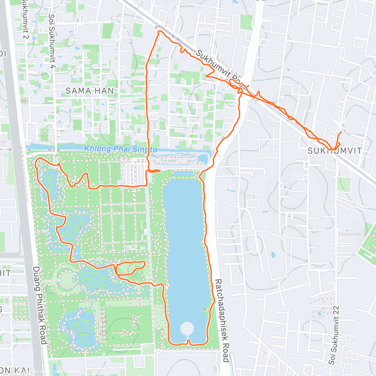Map of the activity, Bangkok