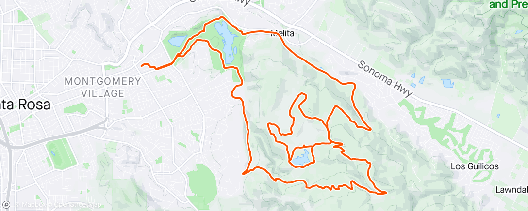 Карта физической активности (Afternoon E-Mountain Bike Ride)