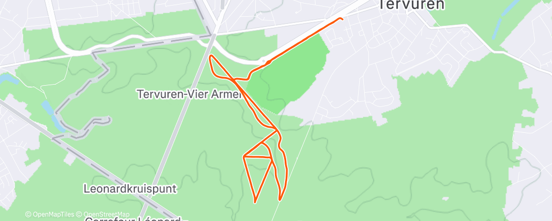 Map of the activity, Randonnée dans l'après-midi