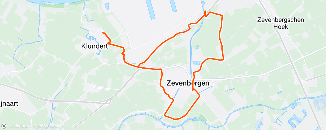 Map of the activity, Morning Run