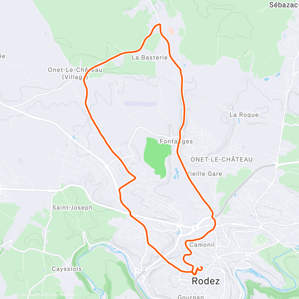 Carte de l'activité