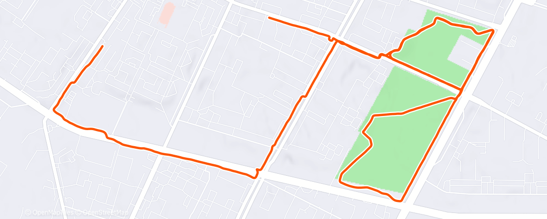 Map of the activity, Morning Run