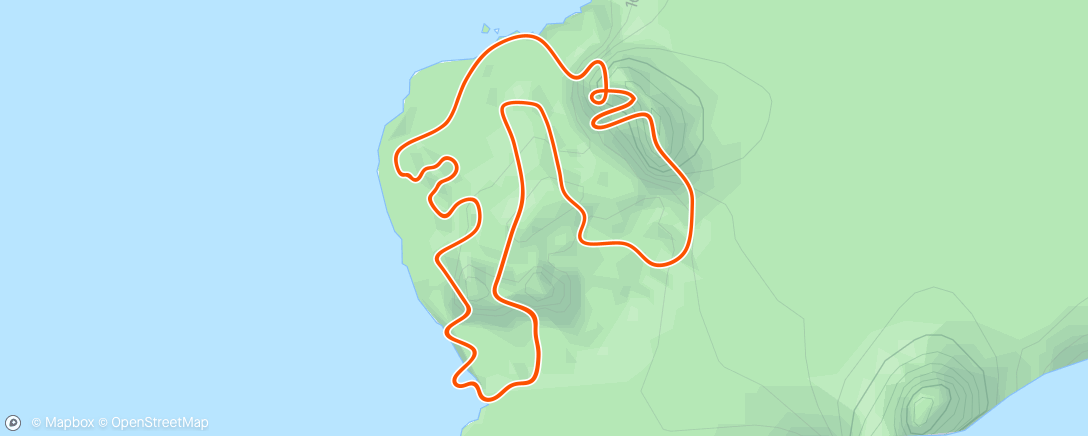 Kaart van de activiteit “Zwift - Race: DBR Friday Race  (C) on Hilly Route Reverse in Watopia”