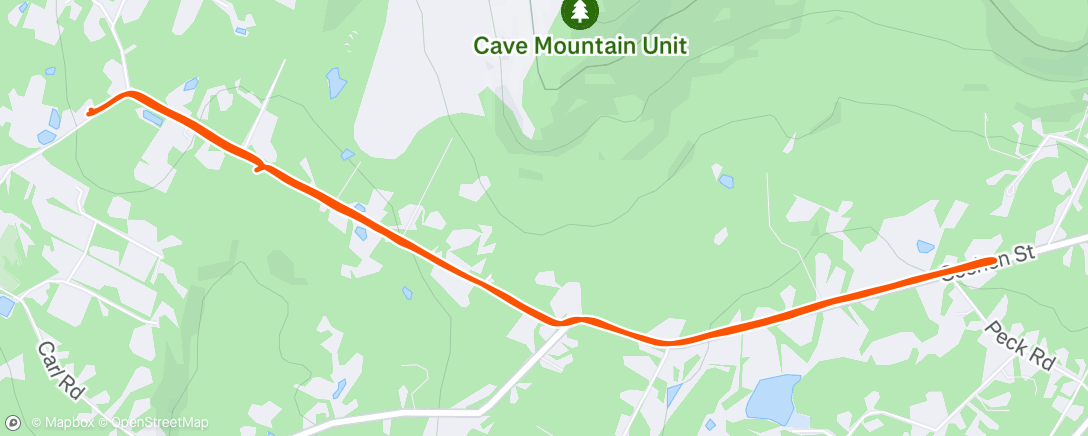 Map of the activity, Morning Run