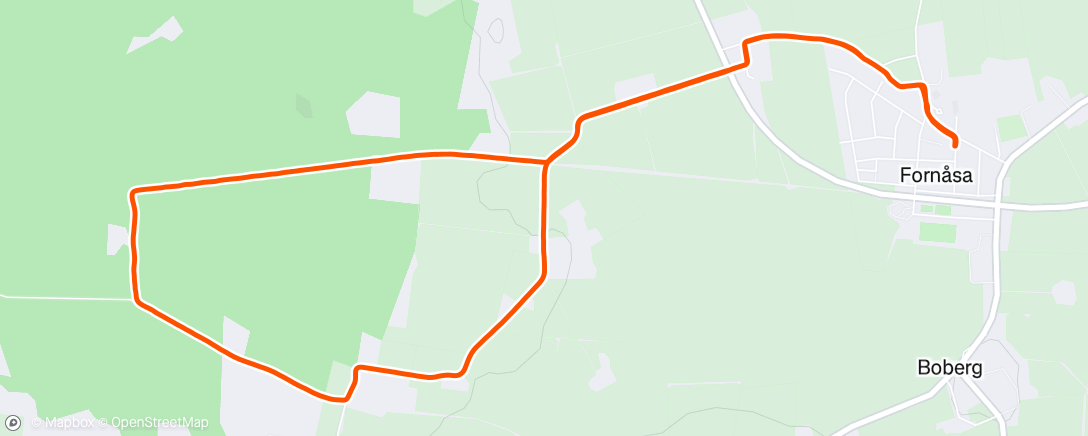 Map of the activity, Lunch Run