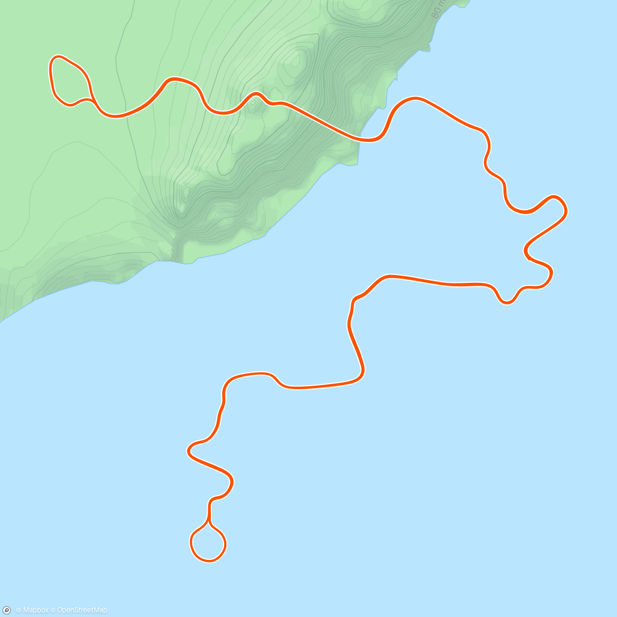 Mapa de la actividad (Zwift - Pacer Group Ride: Tempus Fugit in Watopia with Coco)